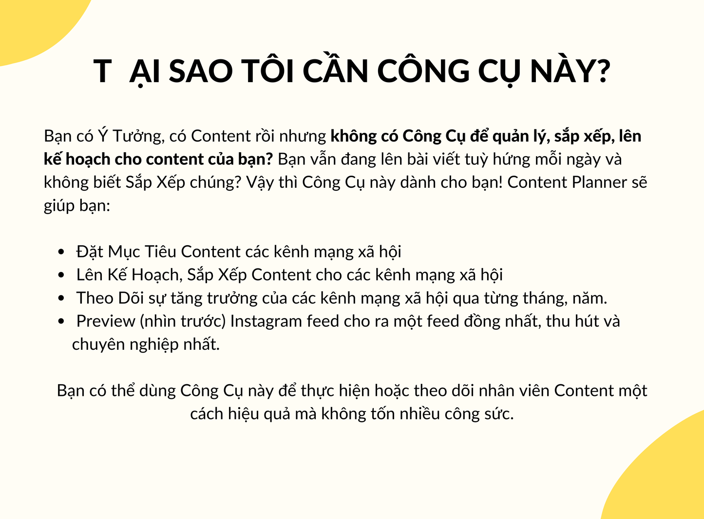 Mẫu Content Planner - Quản Lý, Theo Dõi Content